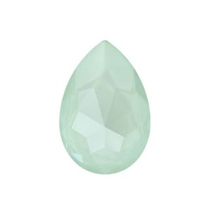 Mint Green Crystal, 30mm Swarovski Pear Fancy Stone, Swarovski 4327, Teardrop Crystal, Pear Shape Stone, Pear Crystal Cabochon