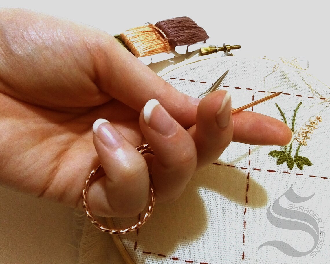 Laying Tool for Needlepoint Embroidery Sewing Copper Laying Etsy