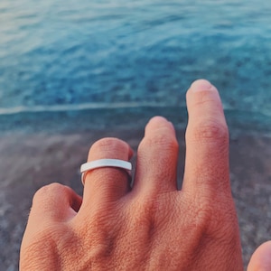 Minimal ring band | silver925 ring, minimal ring, line, simplicity