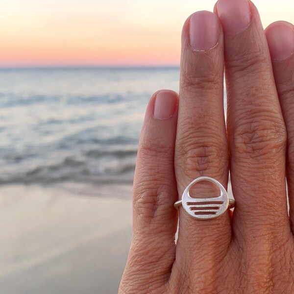 ocean | silver925 ring, minimal ring, my logo