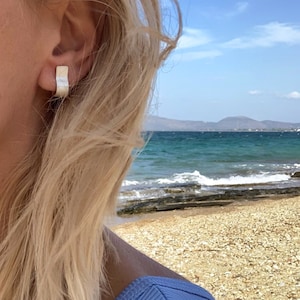 Beachbreak | silver925 earring, minimal earrings