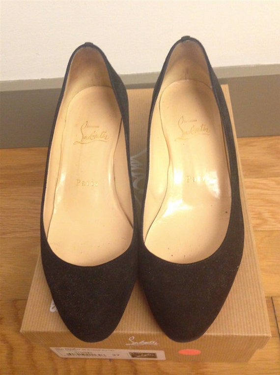 Christian Louboutin - Miss Sab Black Suede Pump, 55mm