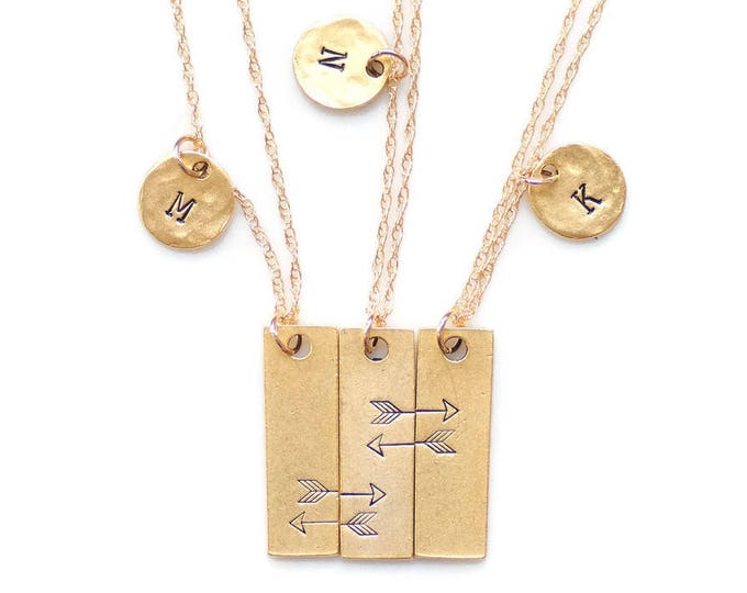 Best Friend Necklaces for 3 Necklace for Sister and Best Etsy