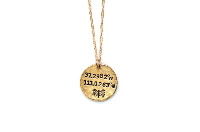 Latitude Longitude,Bridesmaid gift,Wanderlust,Gift for her,National Park,Travel National Park Coordinates Necklace Adventure await Zion