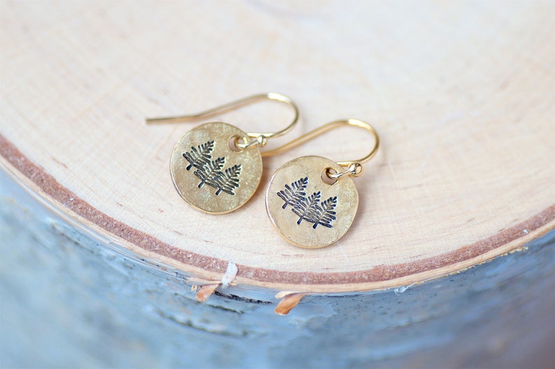Pine Tree Earrings Rustic Earrings 3 pines Jewelry for Etsy