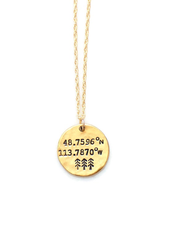 Latitude Longitude,Bridesmaid gift,Wanderlust,Gift for her,National Park,Travel National Park Coordinates Necklace Adventure await Zion