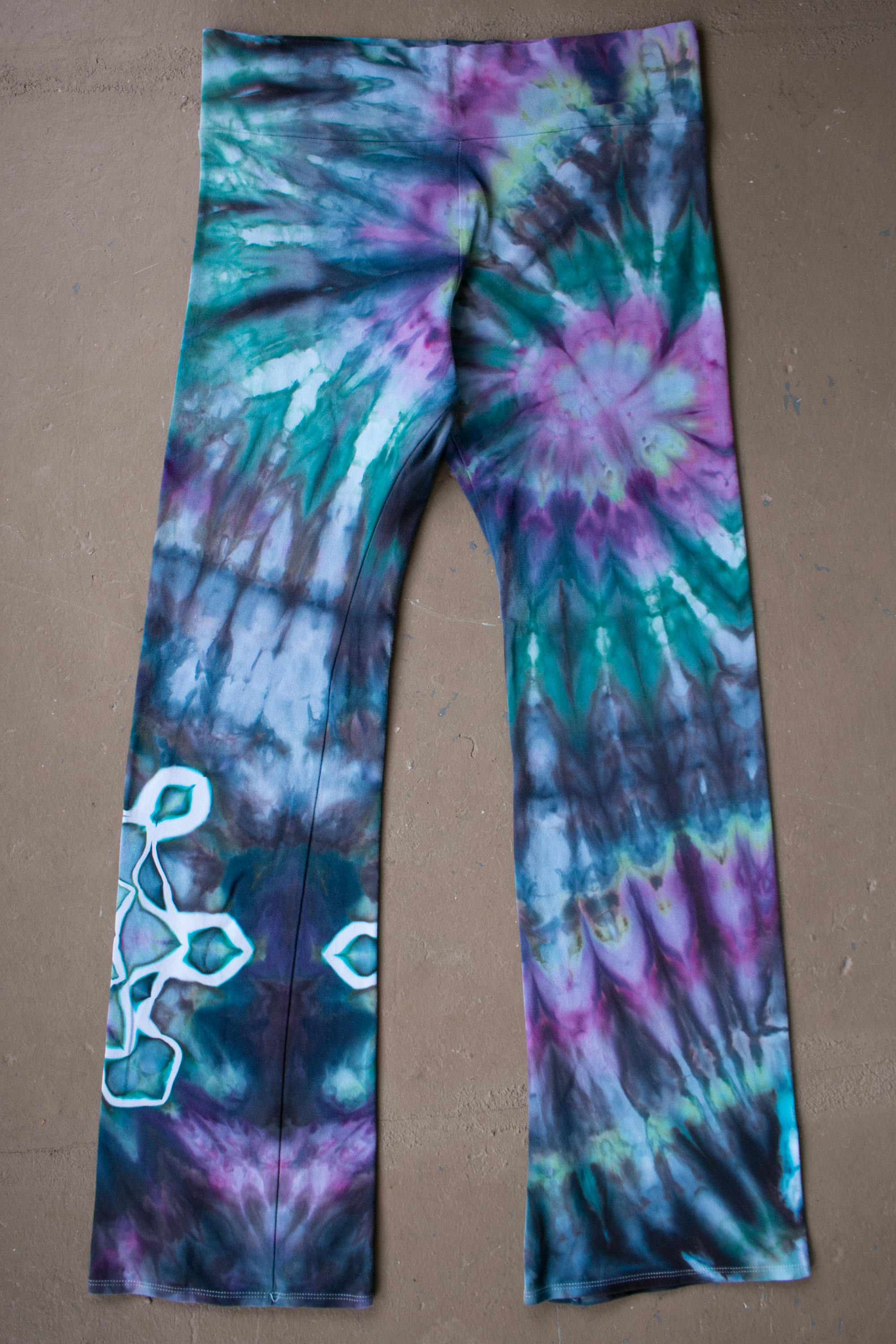 Tie Dye Yoga Pants | 2XL Yoga Pants, Hand Dyed Yoga Pants, Unique Yoga ...