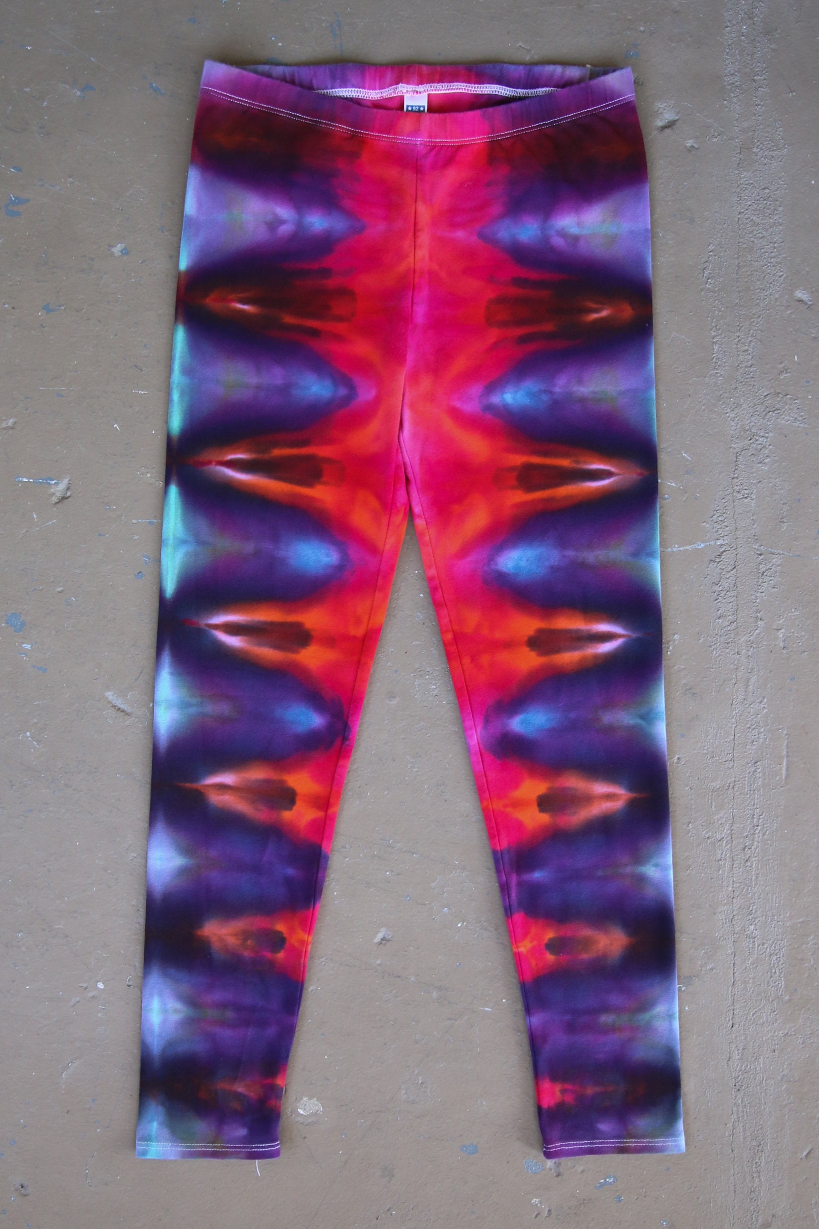 Tie Dye Leggings Women's Large