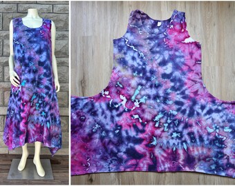 3XL Ice Dyed Cotton Dress