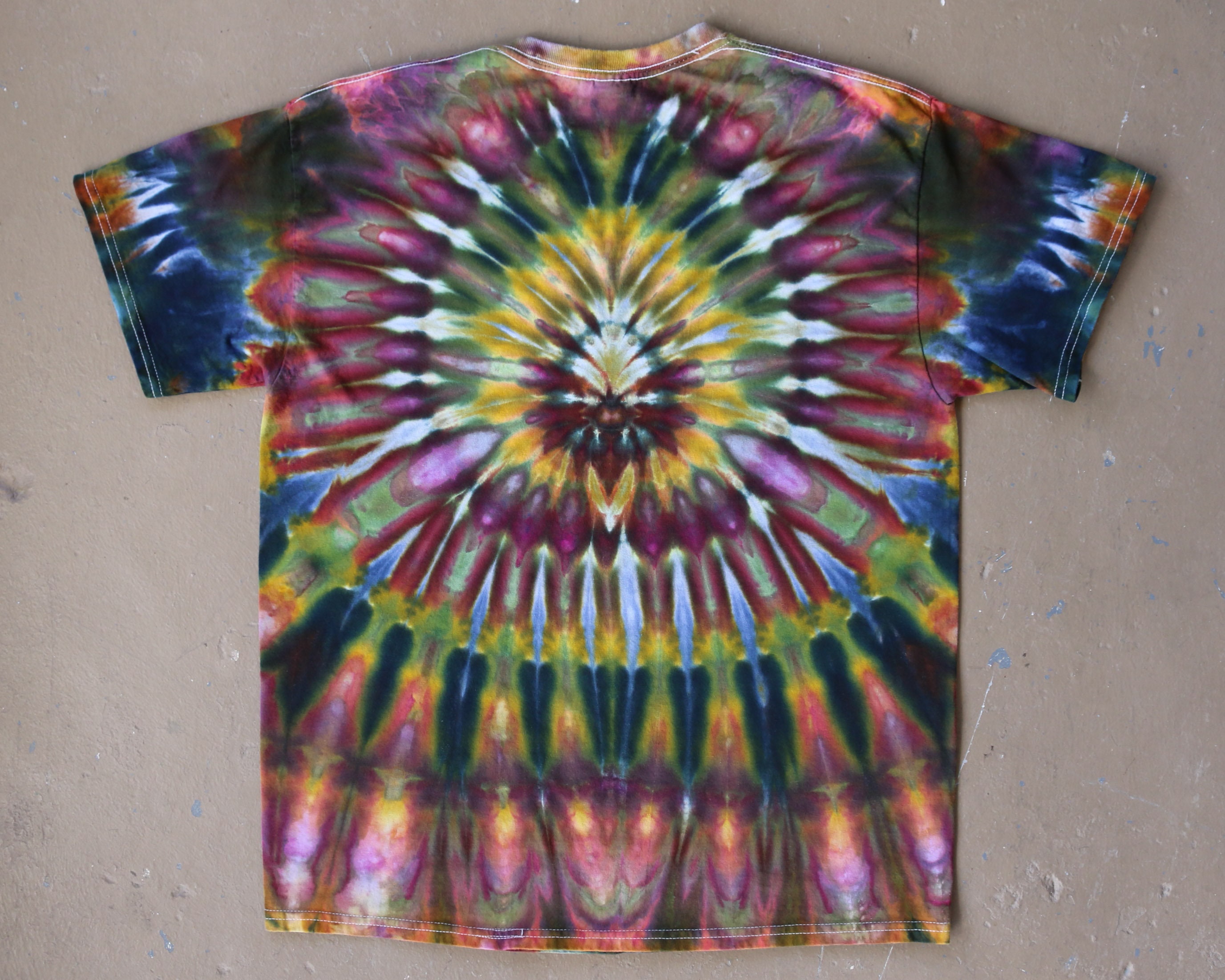 Tie Dye Shirt Large, Psychedelic Clothing, Trippy Shirt, 60s hippie