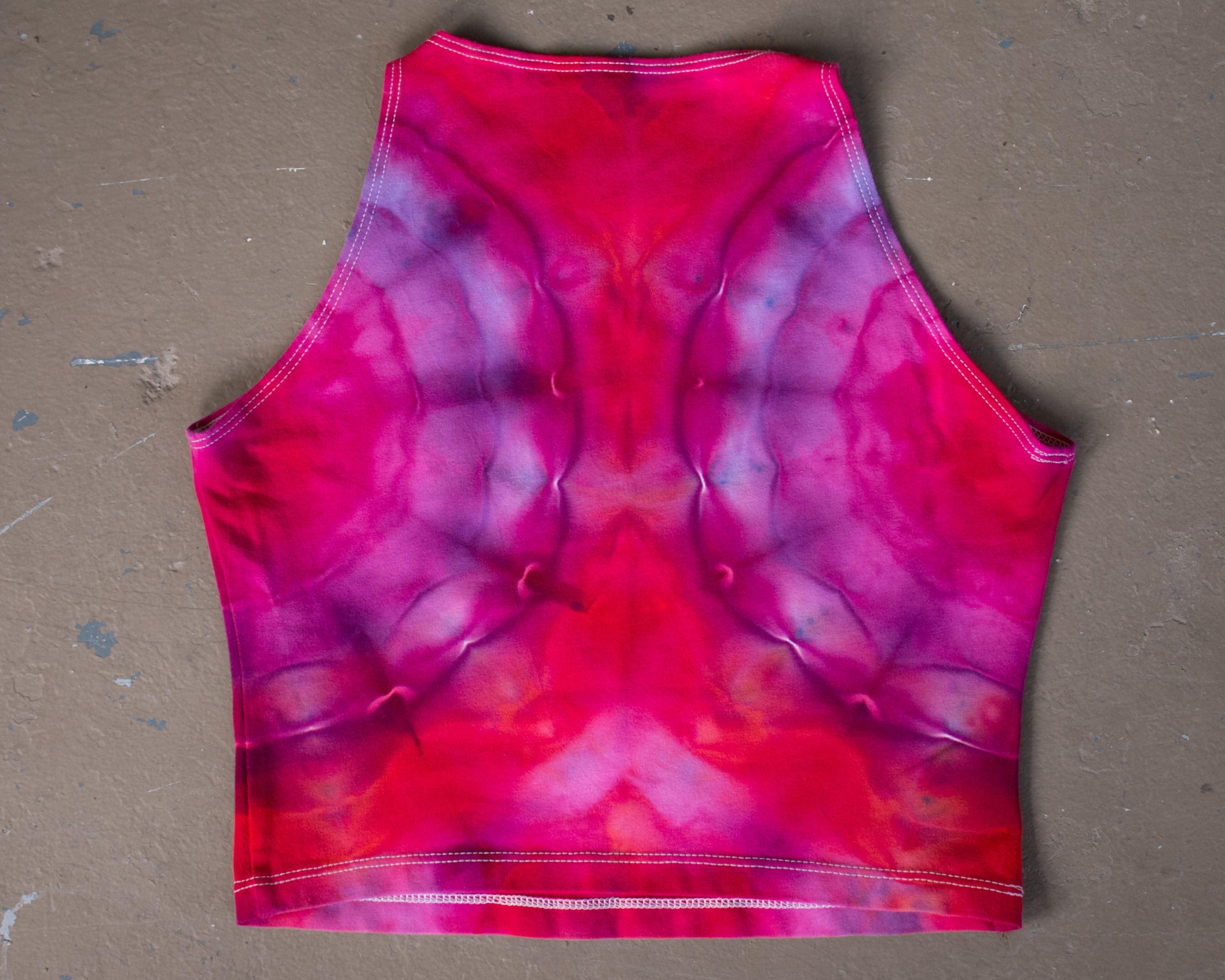 womens tie dye crop top