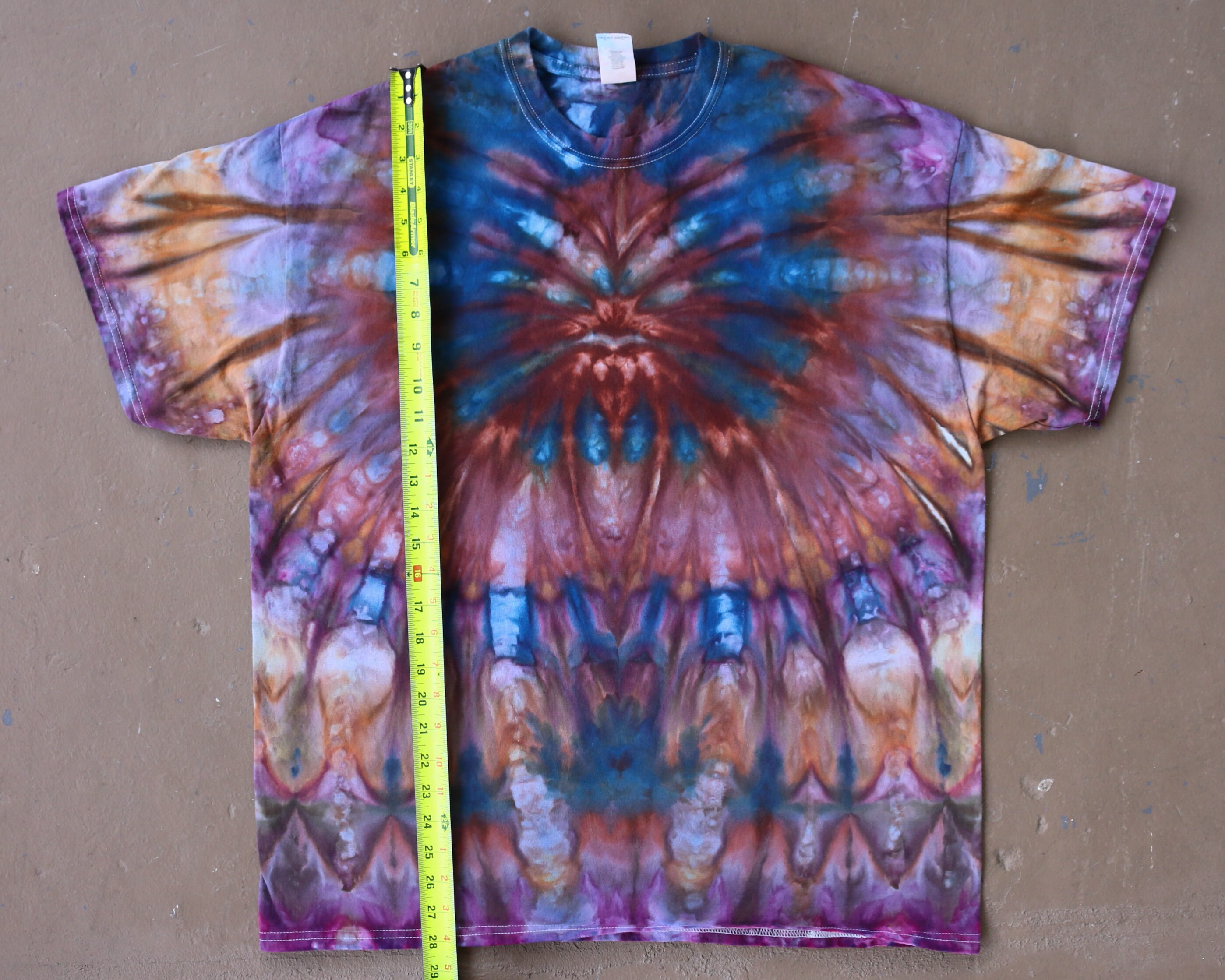 large tie dye shirt