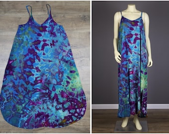 Extra Large Ice Dyed Rayon Dress