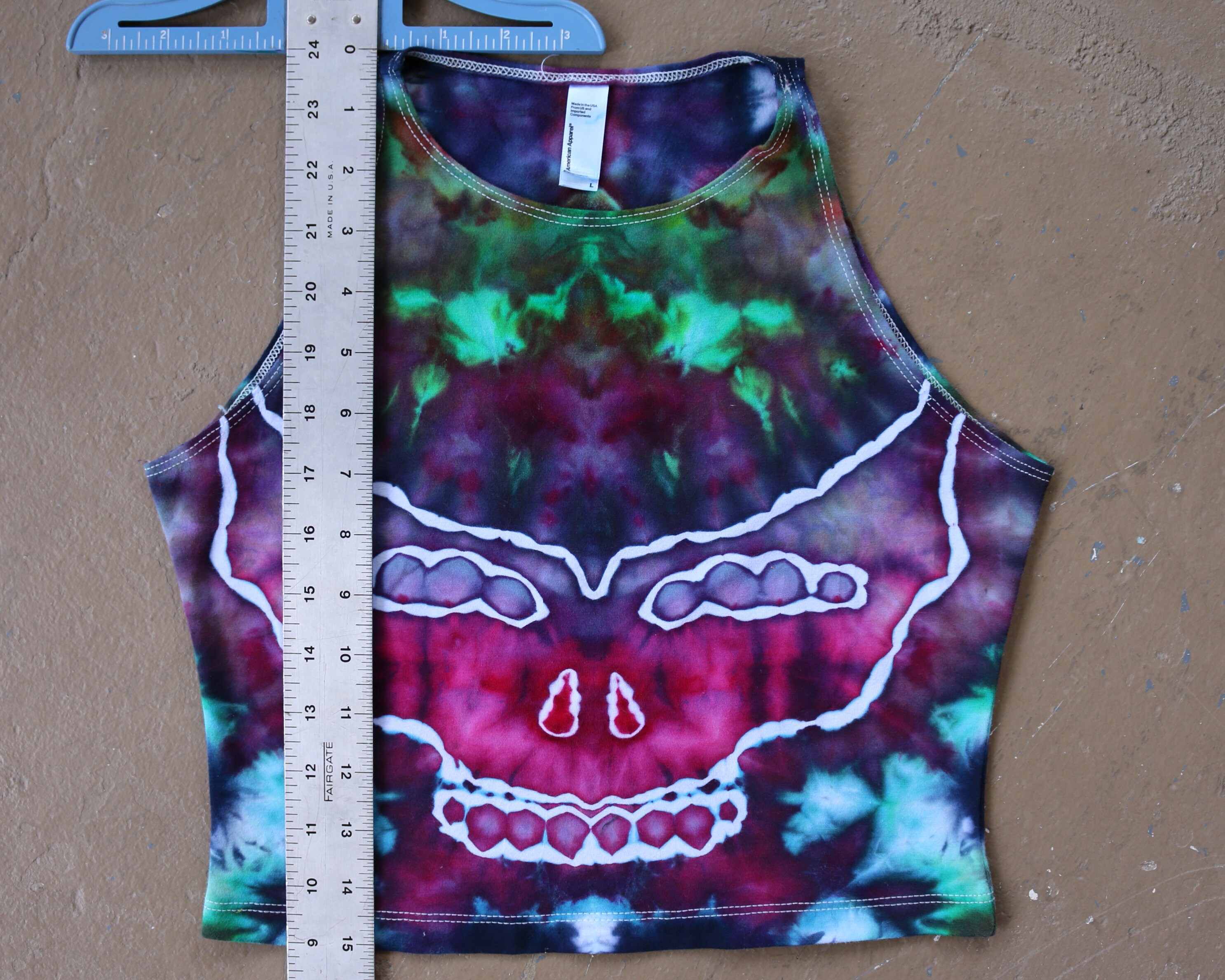 Women's Multi Tie and Dye Print Crop Top