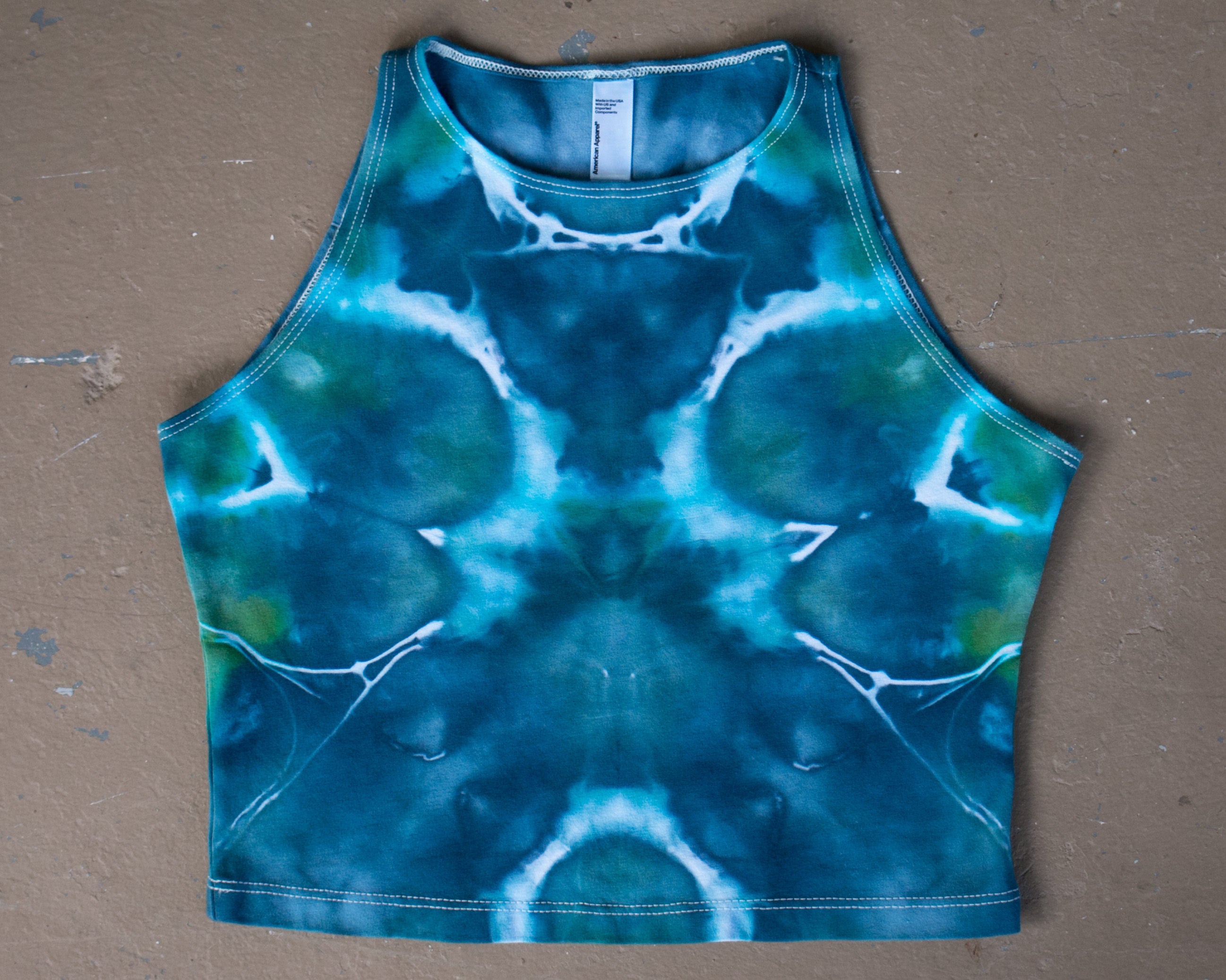 womens tie dye crop top