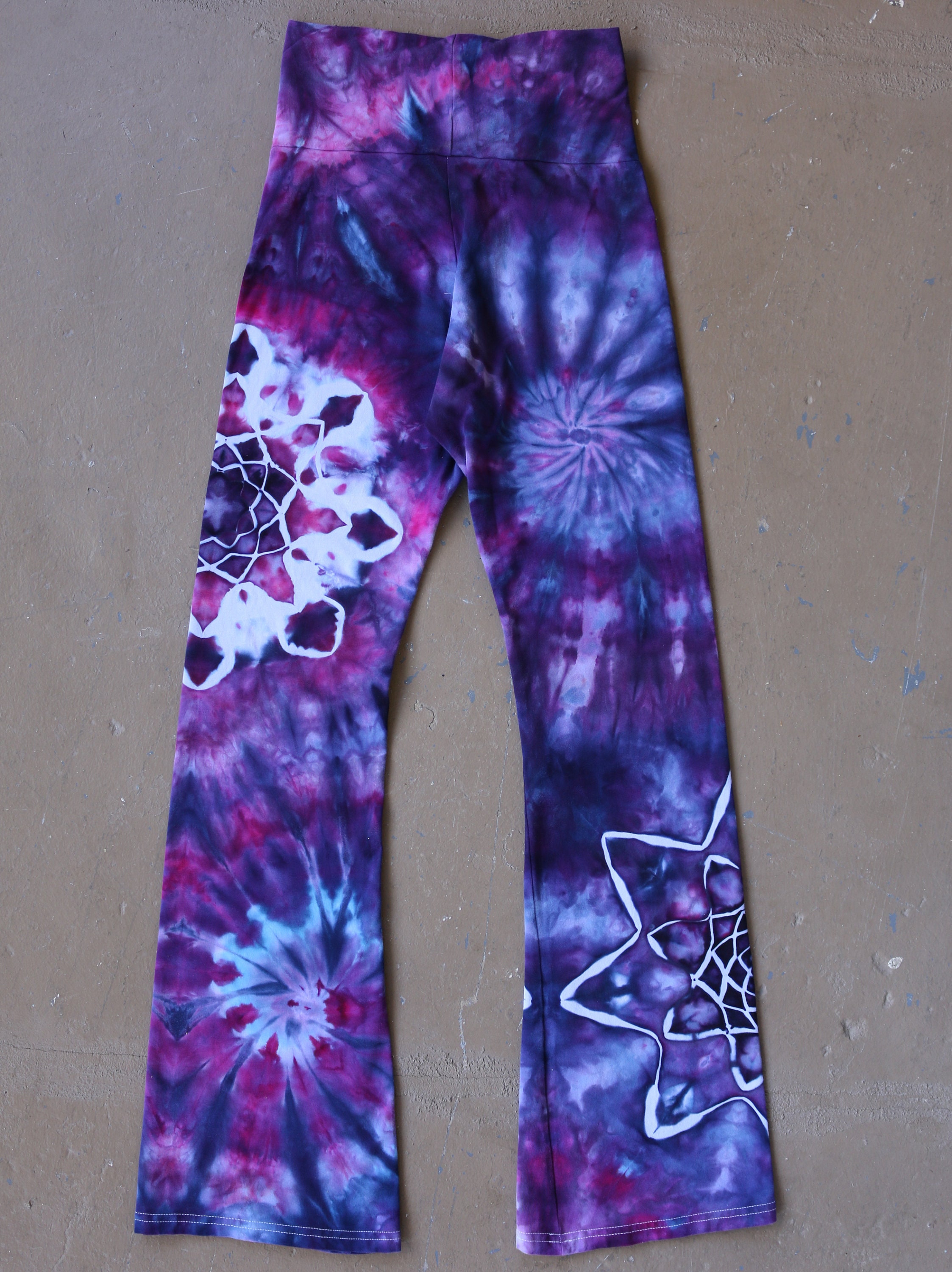 Tie Dye Yoga Pants | Medium Yoga Pants, Hand Dyed Yoga Pants, Unique ...