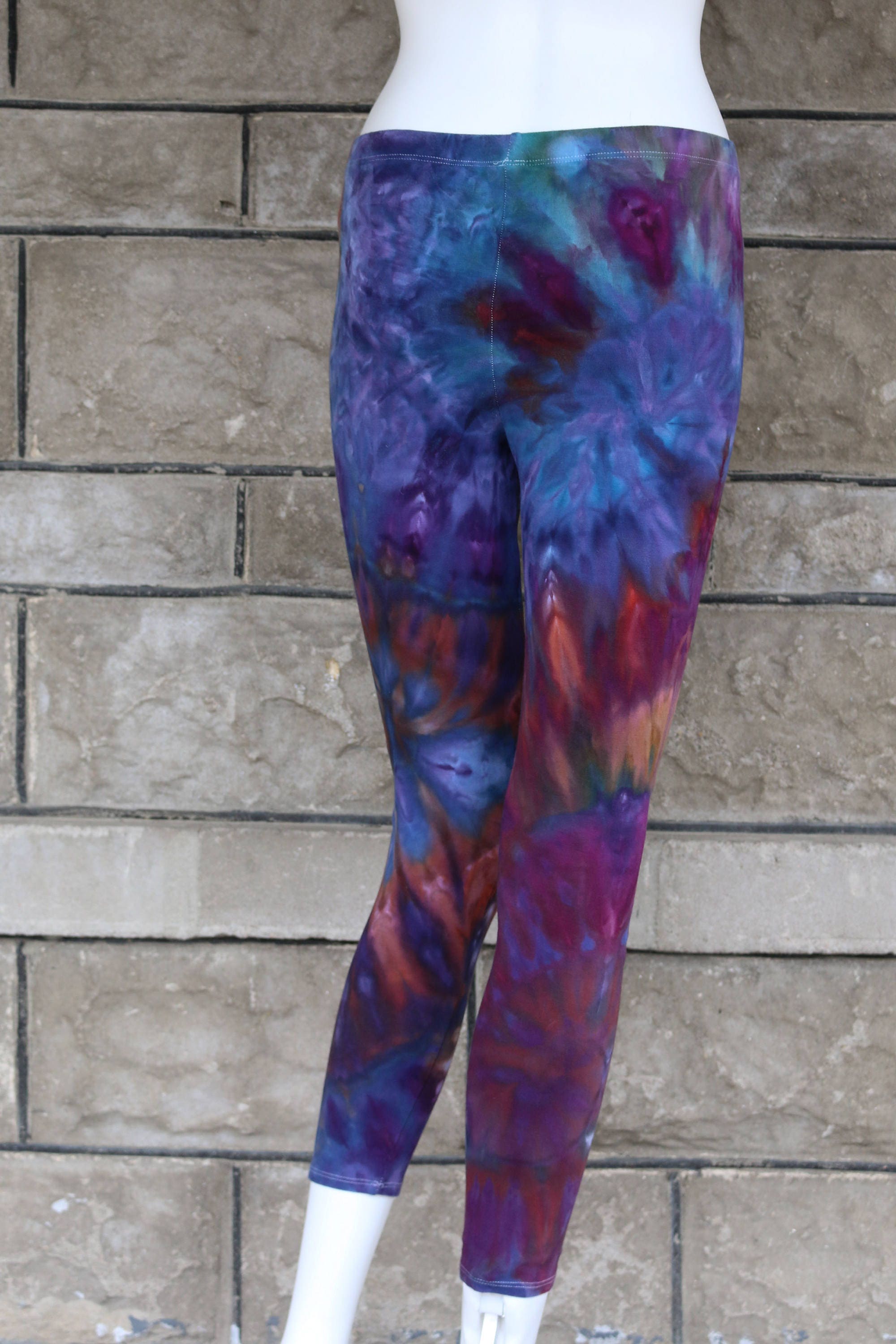 Tie Dye Leggings Women's Large