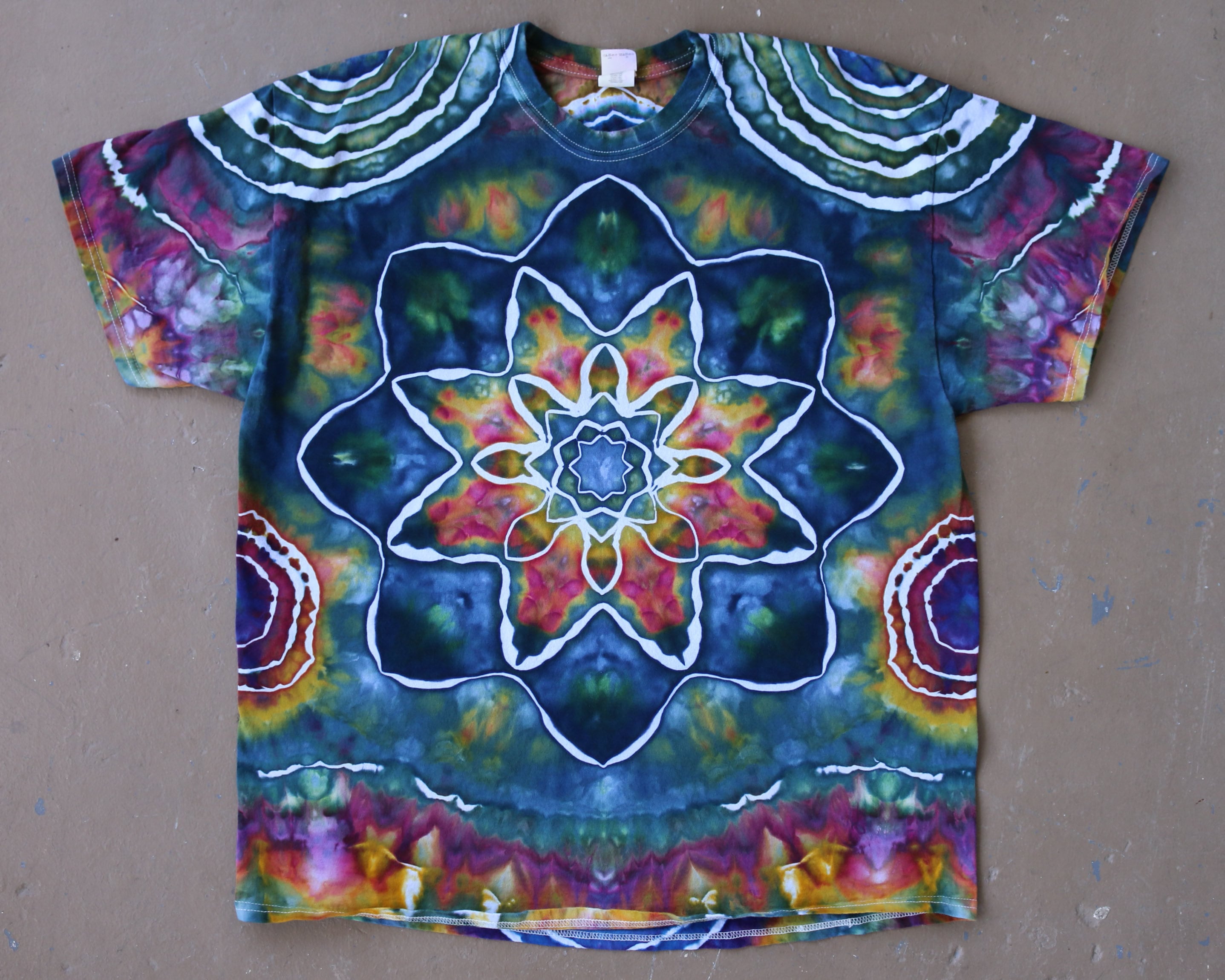 Hippie clothes top tie dye