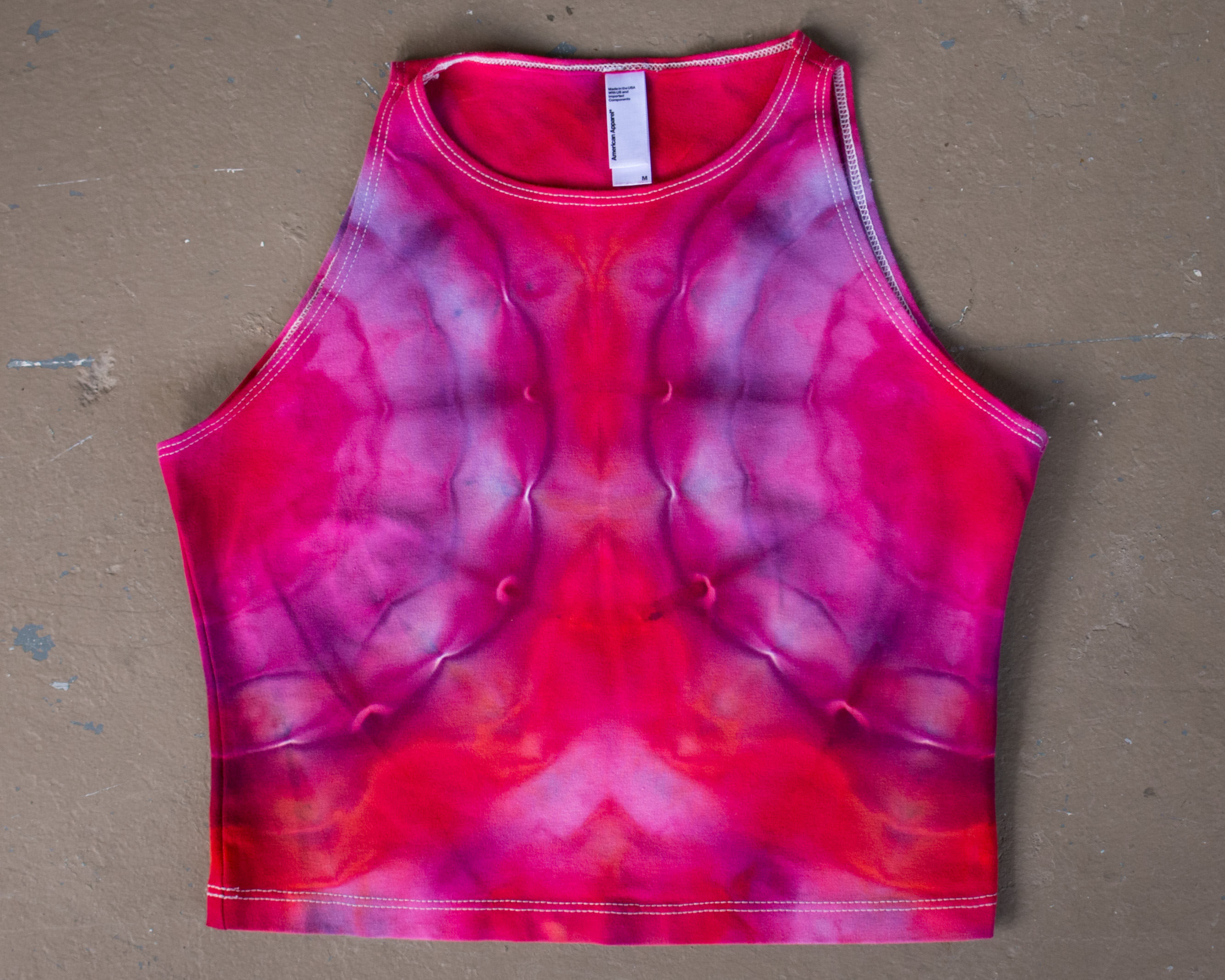 womens tie dye crop top