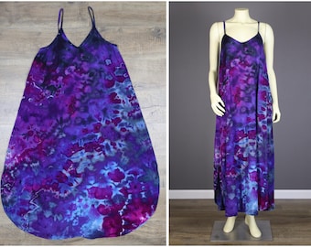 Extra Large Ice Dyed Rayon Dress