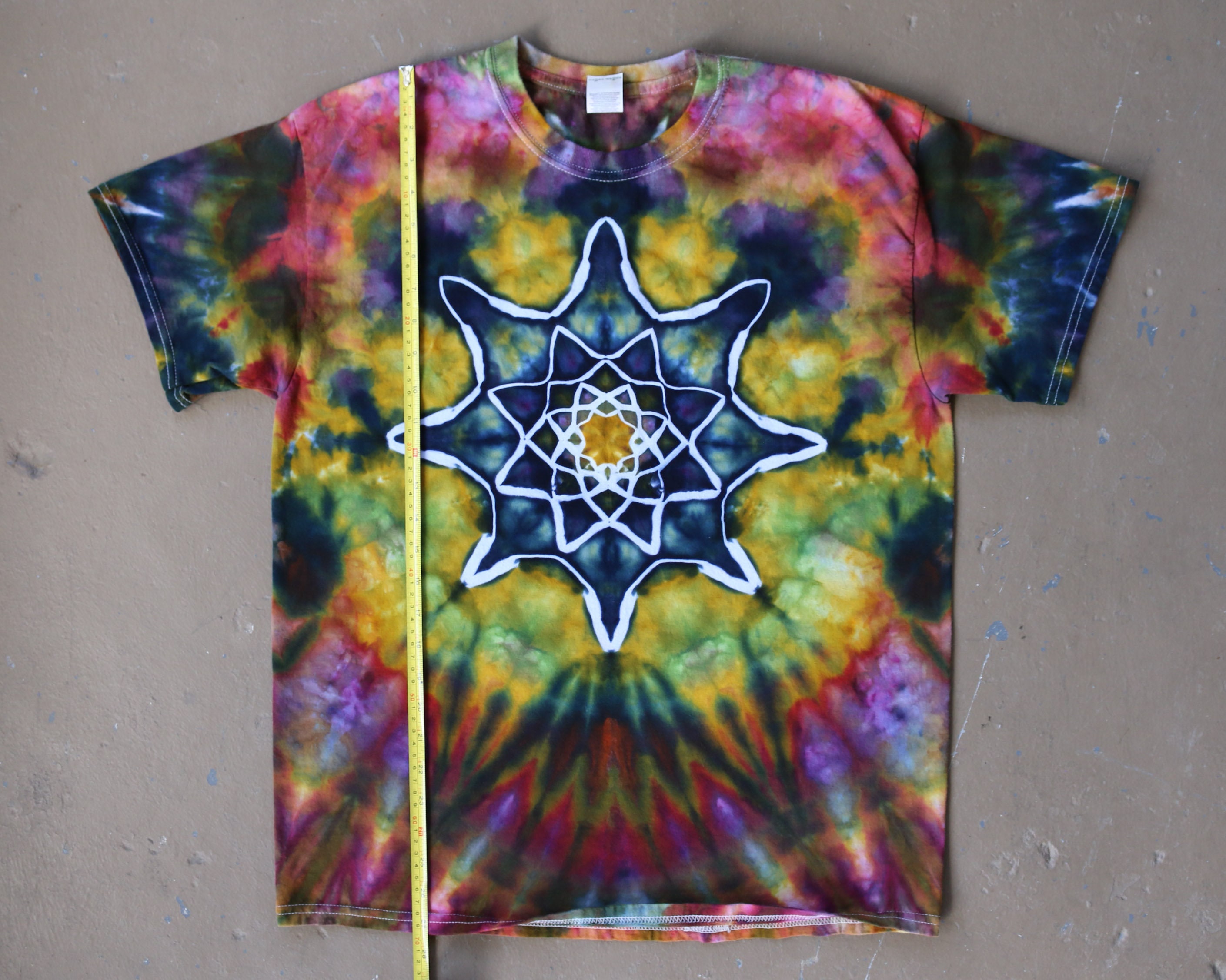 Tie Dye Shirt | Large, Psychedelic Clothing, Trippy Shirt, 60s hippie ...