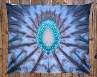 Ice dyed tapestry 42” x 35”