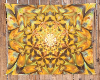 Ice dyed tapestry 42” x 35”
