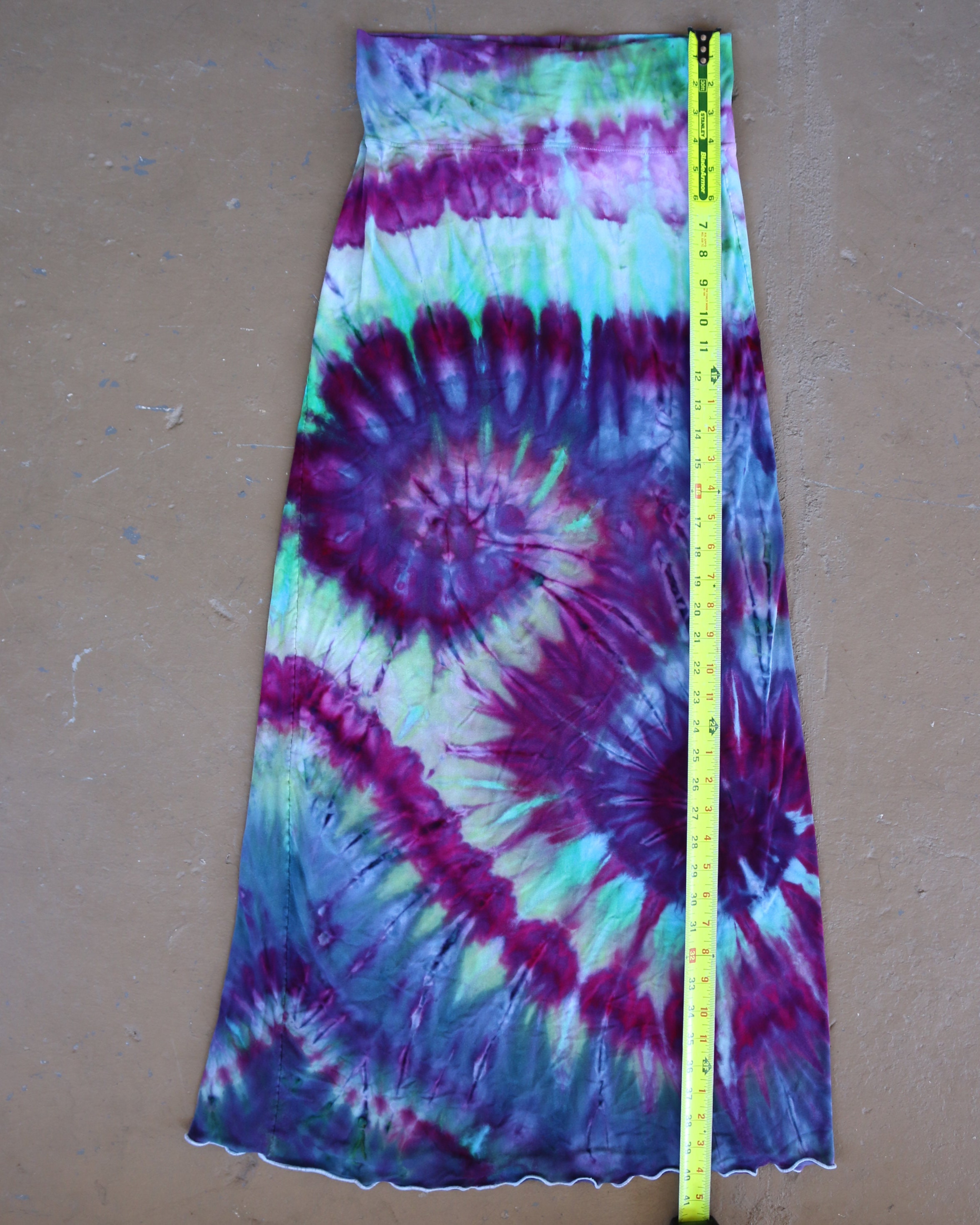 Jupe Longue Femme Tie-dye (teinture Nouée) - Taille L, Neuve Avec étiquette, Marque Collections Etc