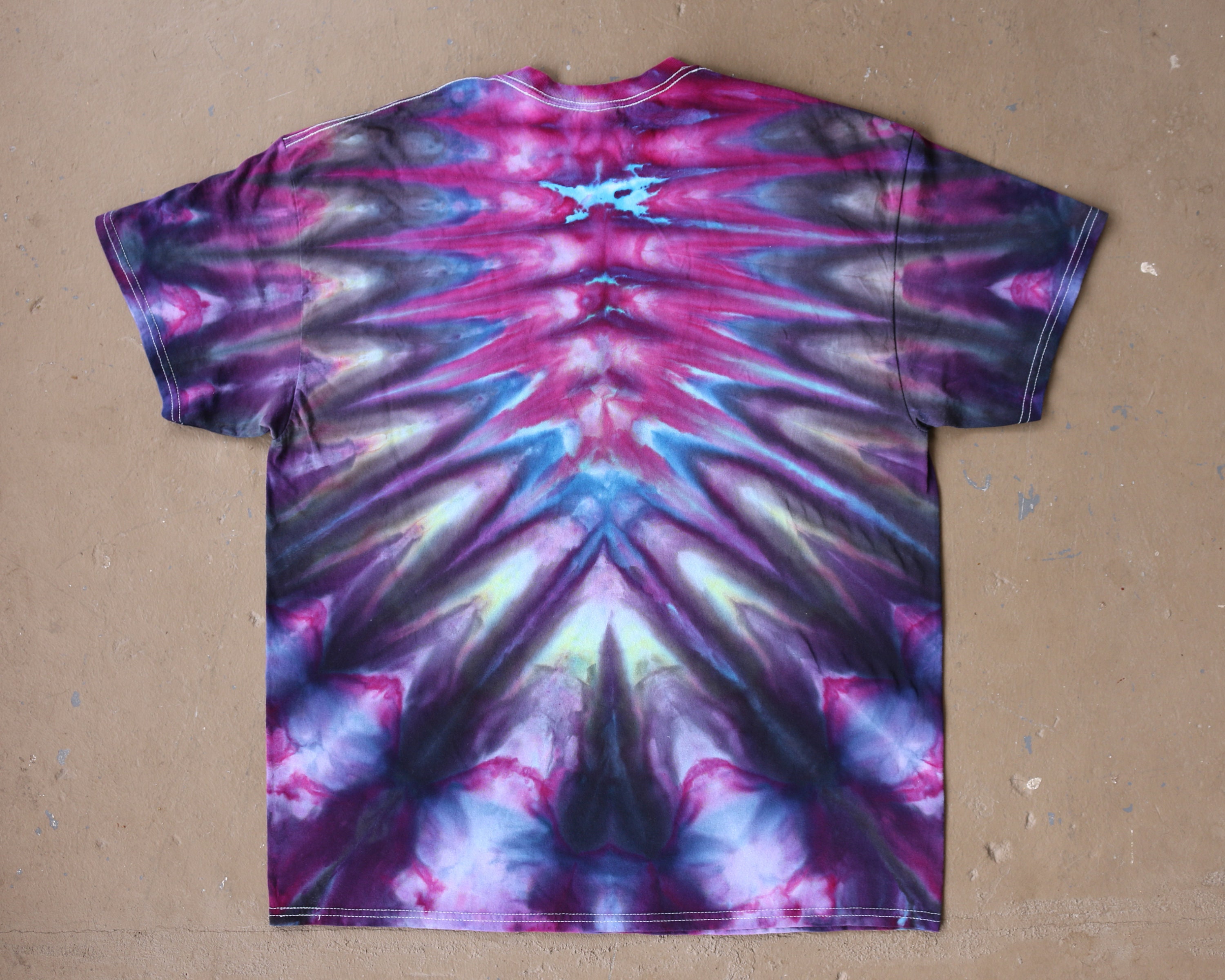 psychedelic checkered shirt