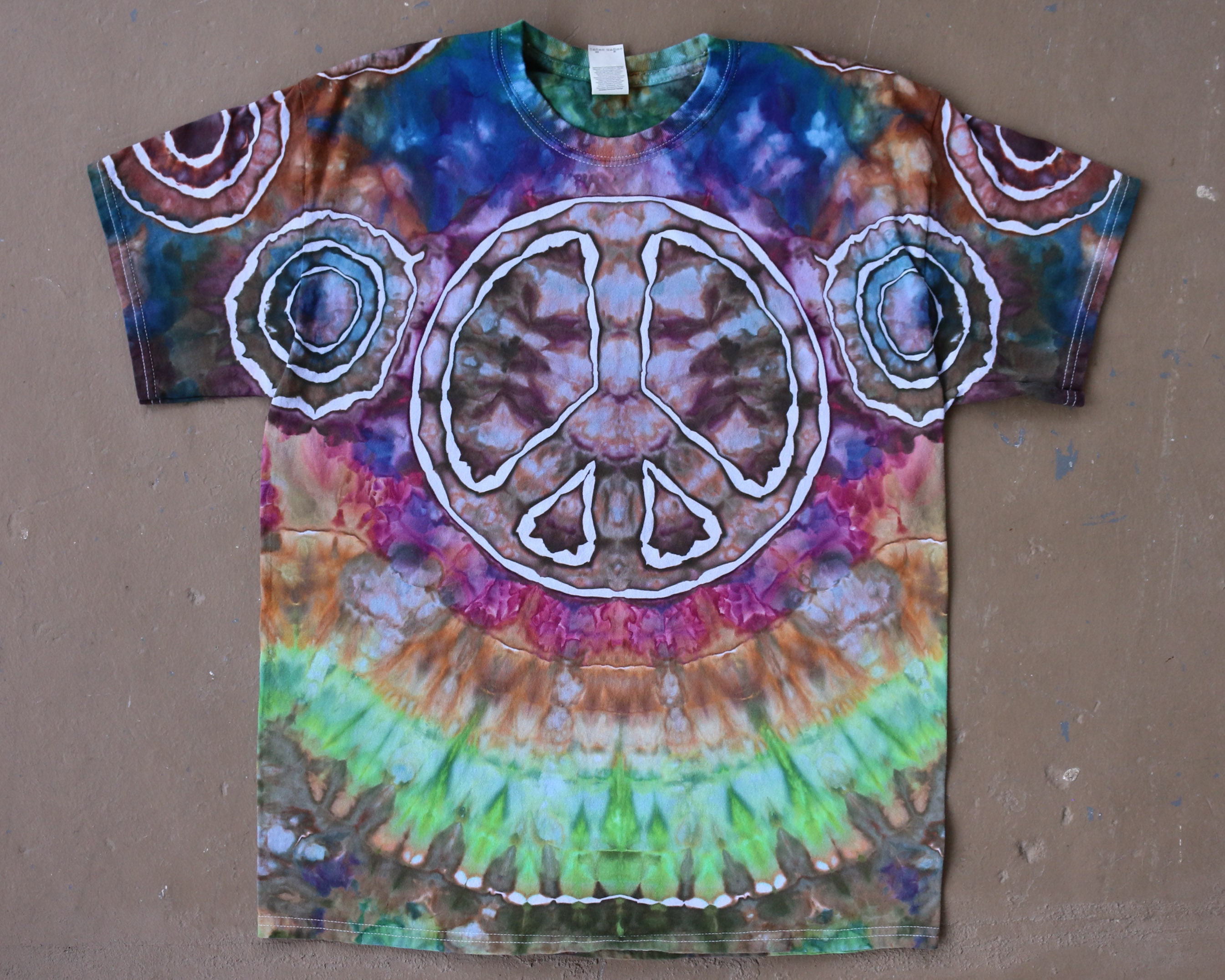 Tie Dye Shirt | Large, Psychedelic Clothing, Trippy Shirt, 60s hippie ...