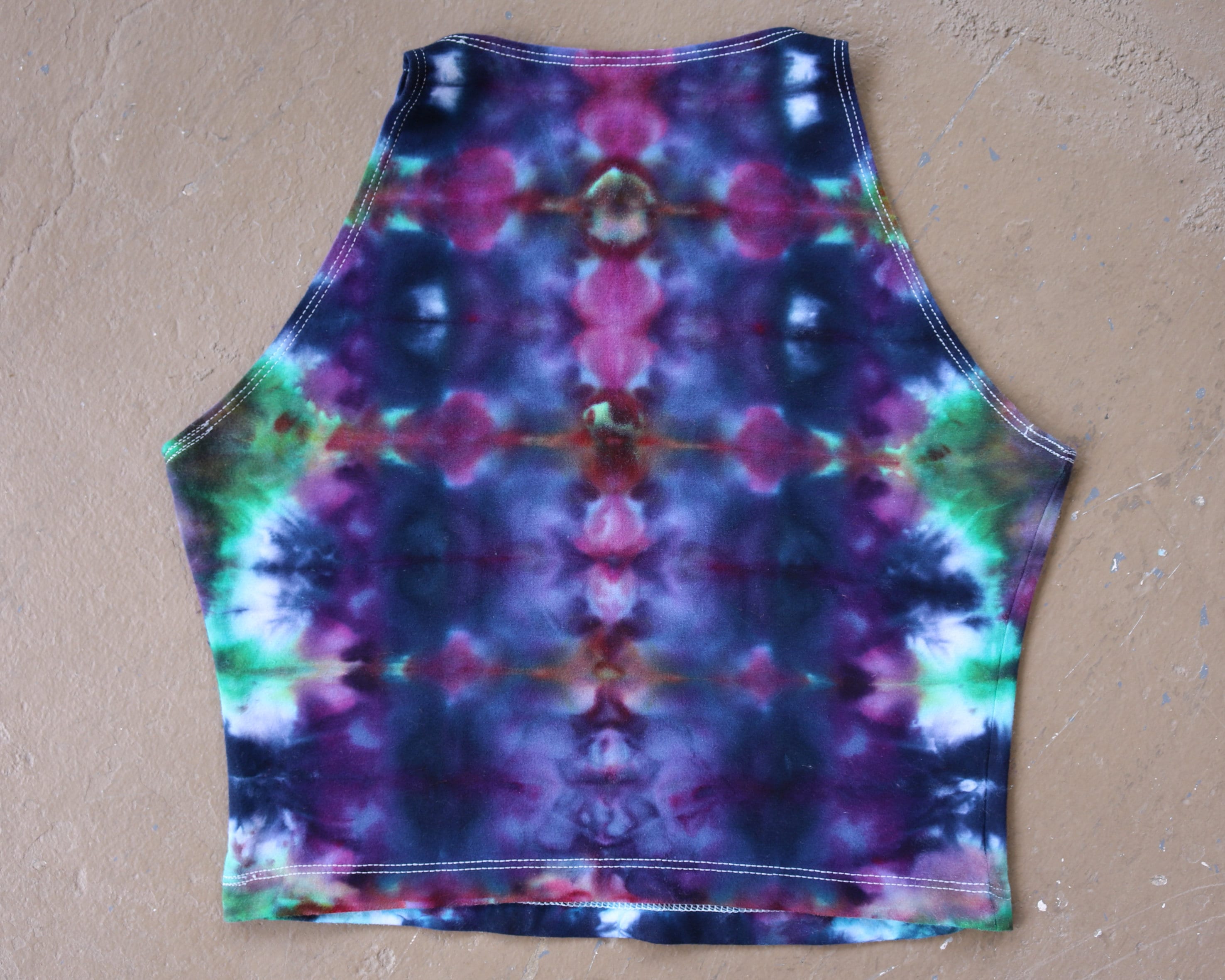 womens tie dye crop top