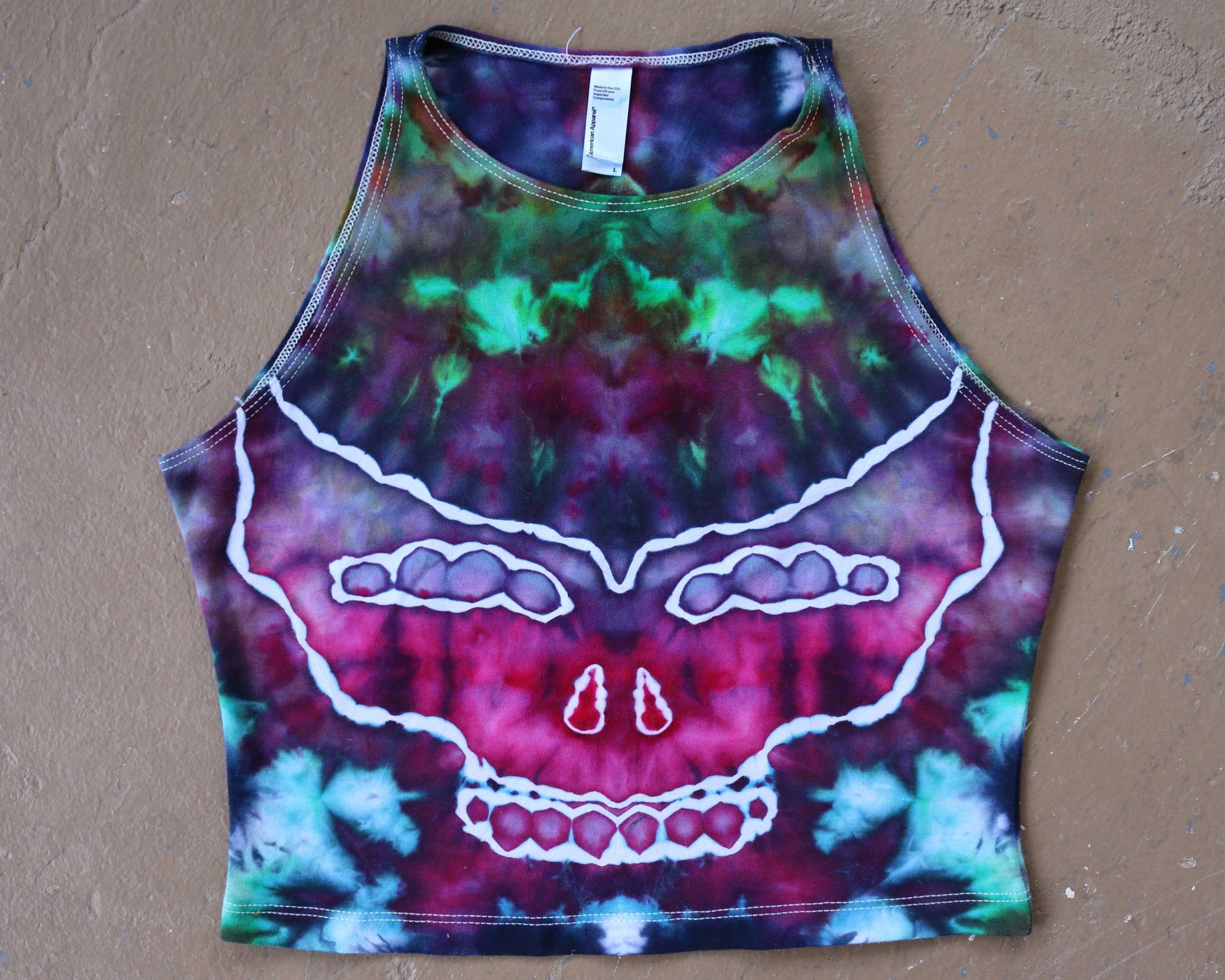 Tie Dye Crop Top, Large Womens tie dye, Festival Wear, Hippie Shirt ...