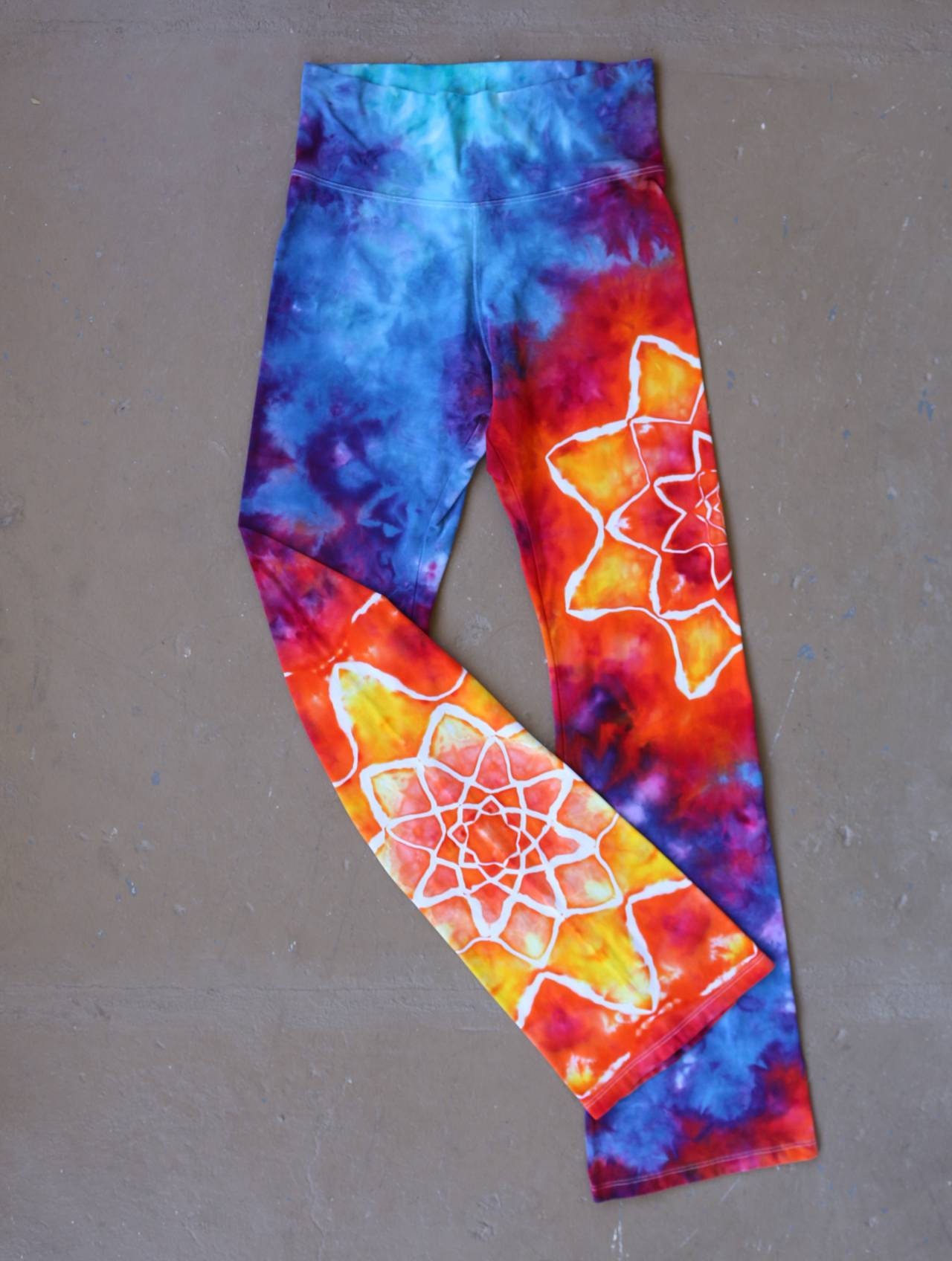 Tie Dye Yoga Pants | Large Yoga Pants, Hand Dyed Yoga Pants, Unique ...