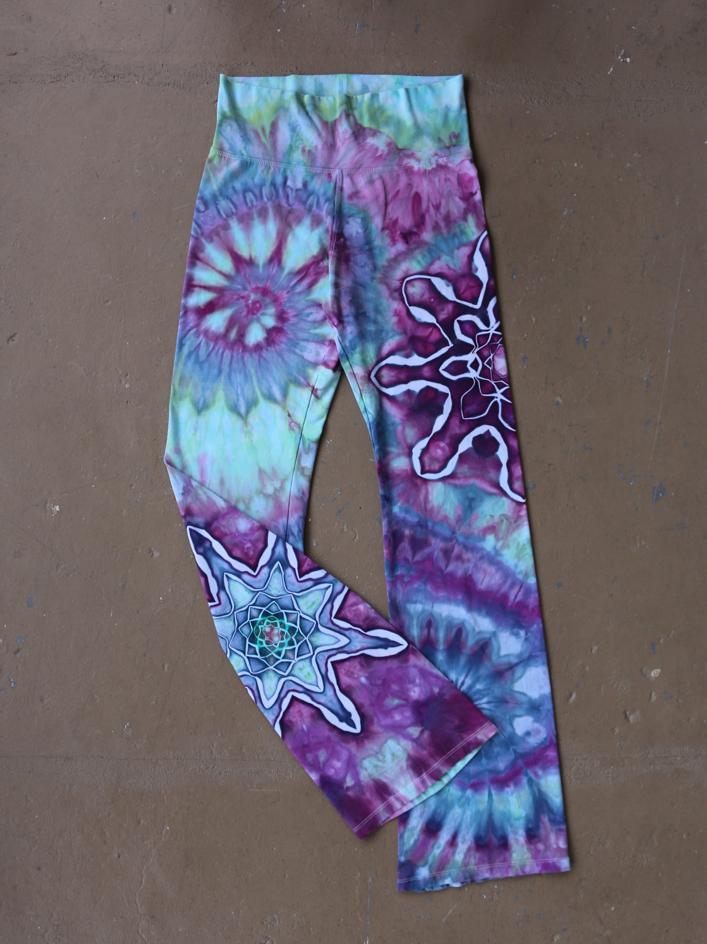 bohemian yoga pants tie dye