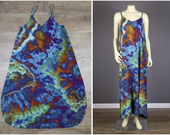 Extra Large Ice Dyed Rayon Dress