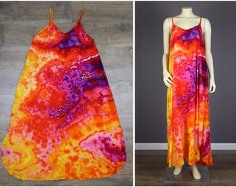 Large Ice Dyed Rayon Dress