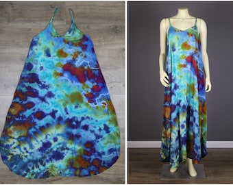Large Ice Dyed Rayon Dress