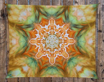 Ice dyed tapestry 42” x 35”