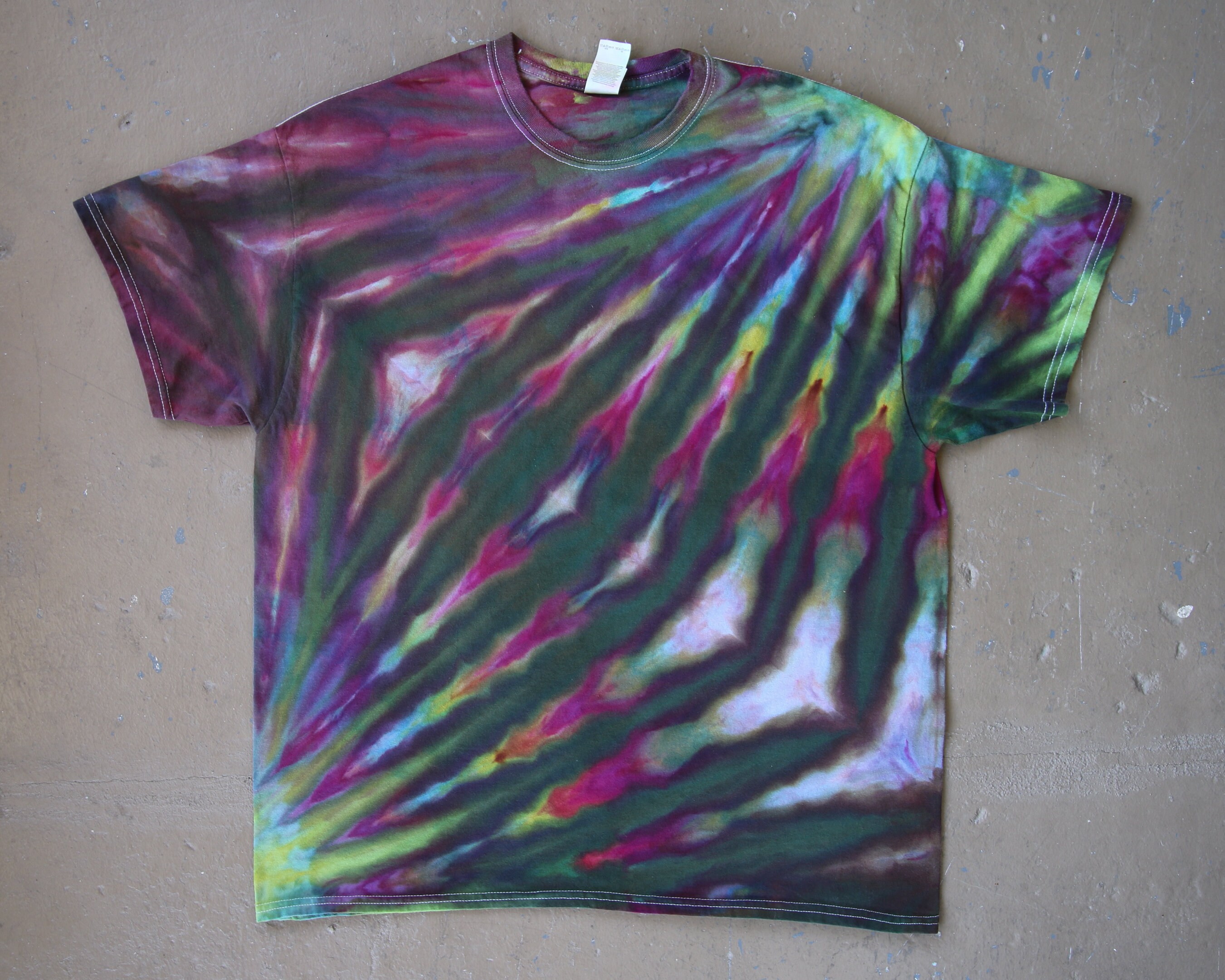 large tie dye shirt