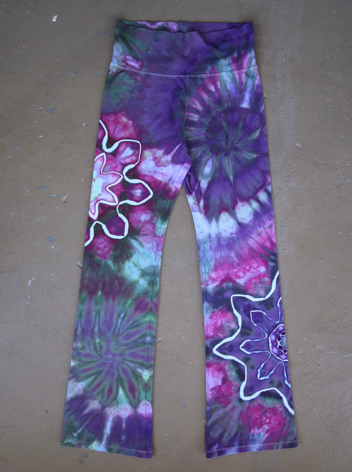 Women's Large Tie Dye Yoga Pants