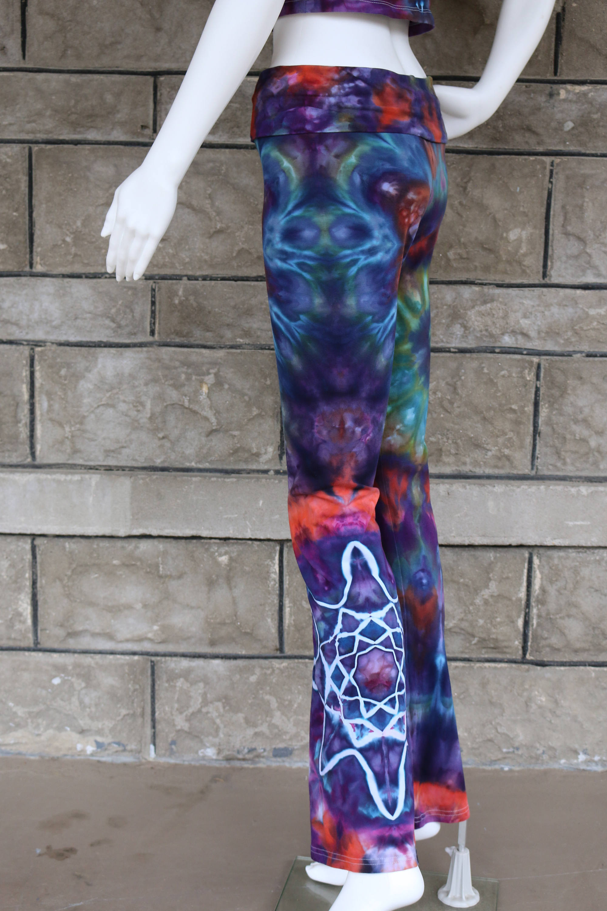 bohemian yoga pants tie dye