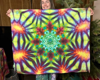 Ice dyed tapestry 42” x 35”
