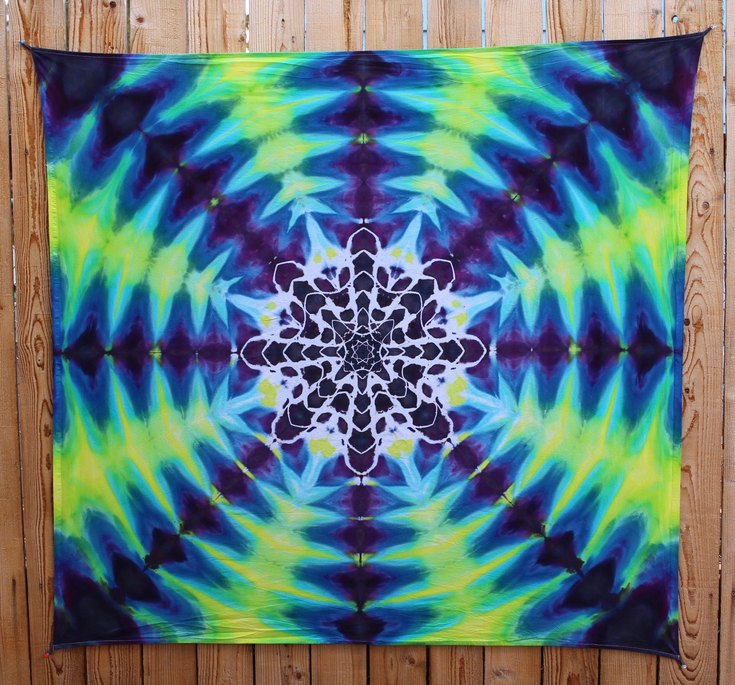 Tie Dye Tapestry Mandala Tapestry