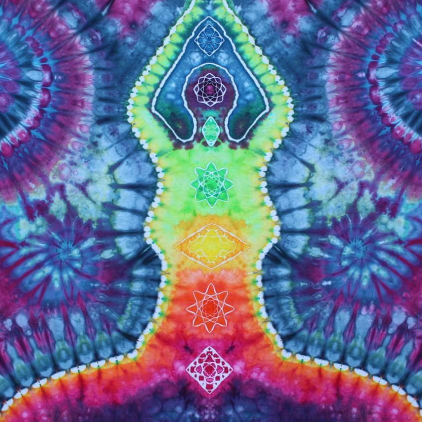 Large Tie Dye Tapestry Chakra Tapestry