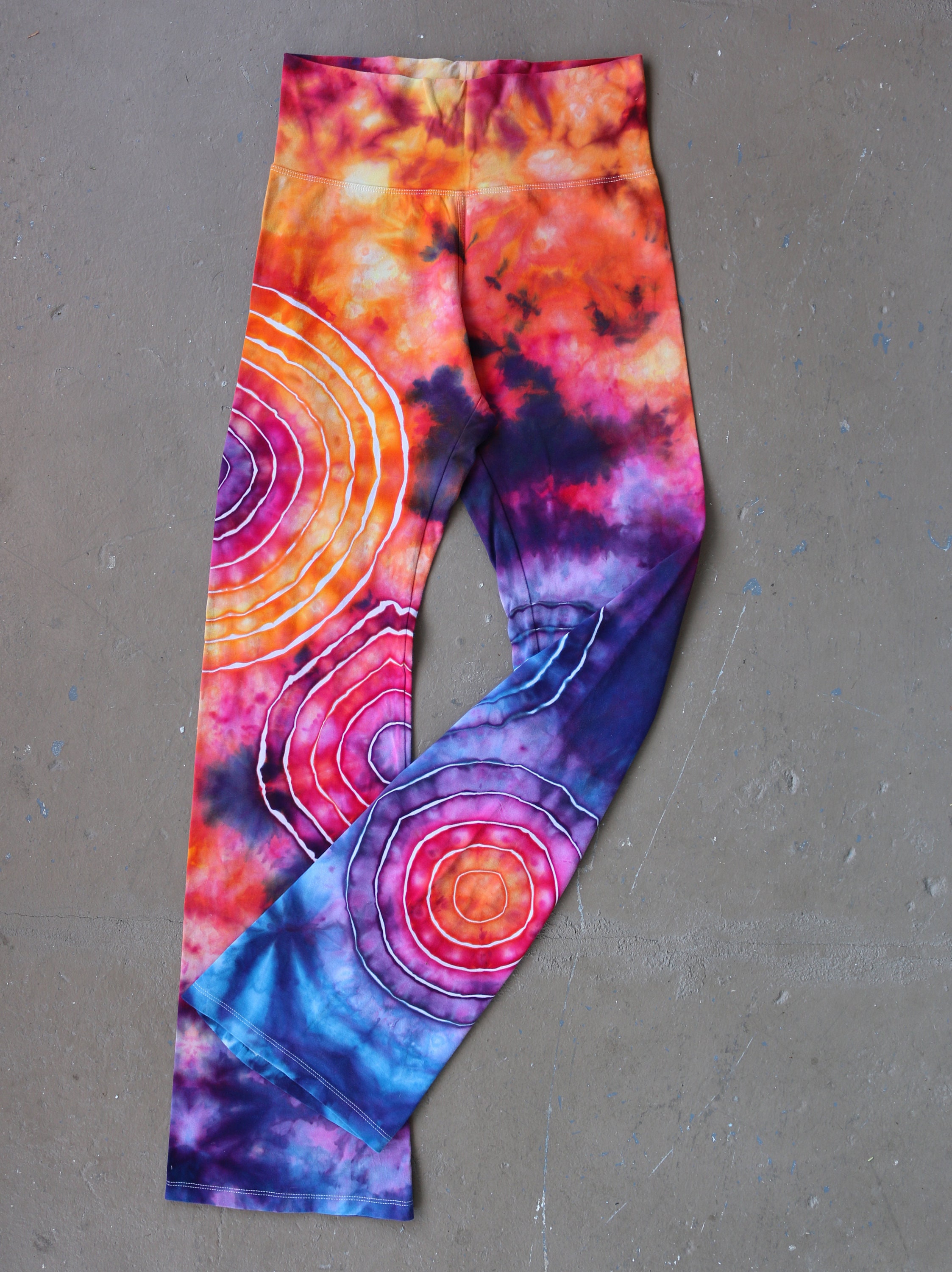 bohemian yoga pants tie dye