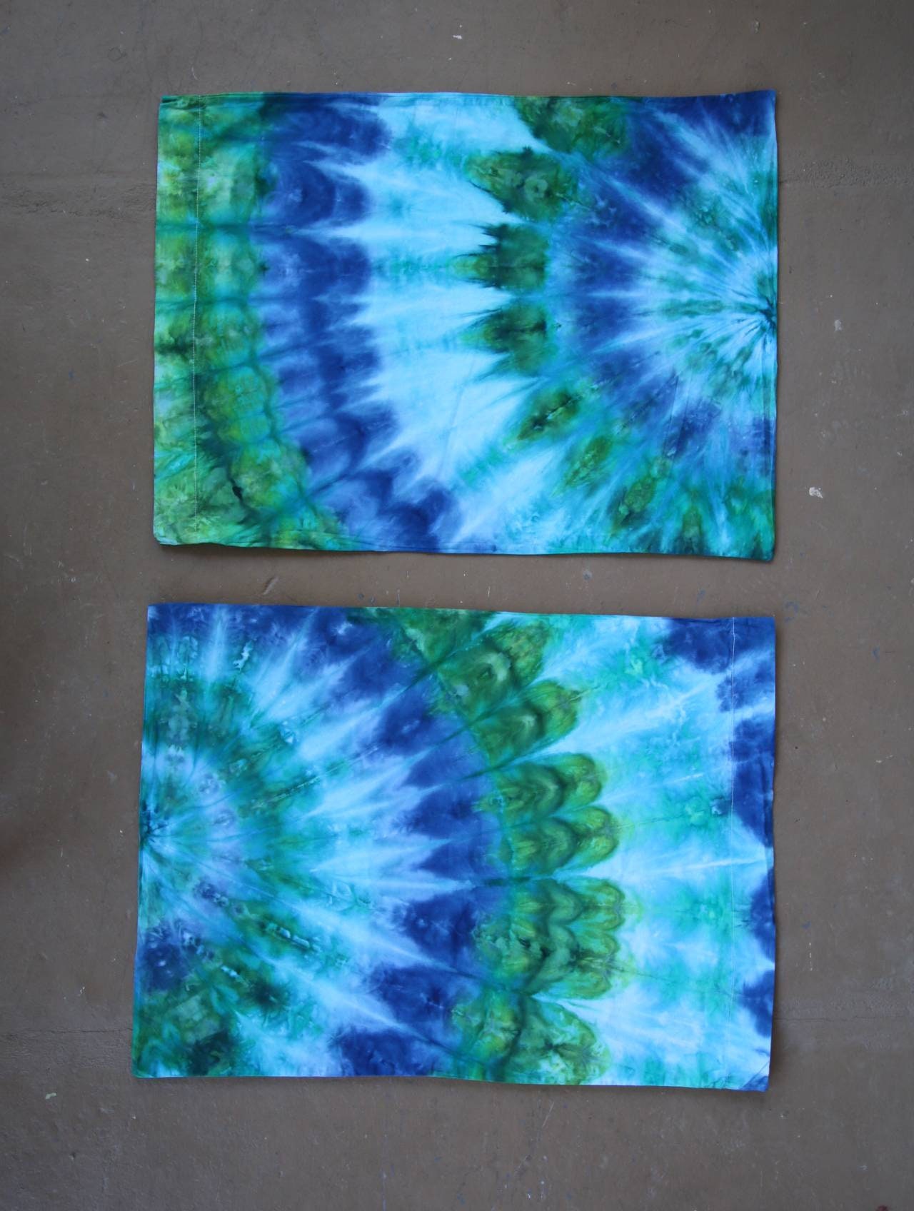 Tie Dye Pillowcases, Ice Dye, Hippie Bedding, Tie Dye Bedding, Pillow