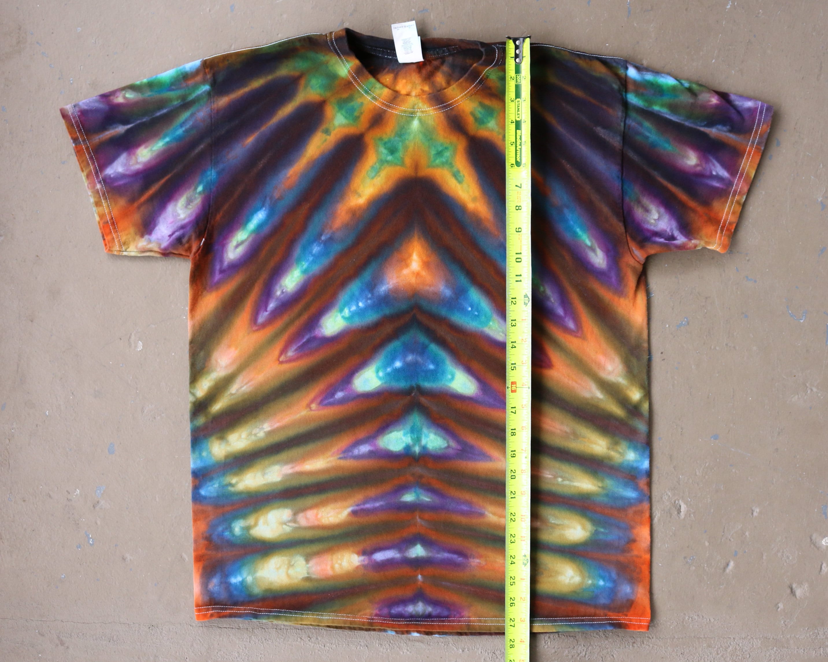 psychedelic checkered shirt