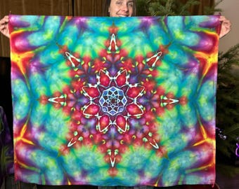 Ice dyed tapestry 42” x 35”