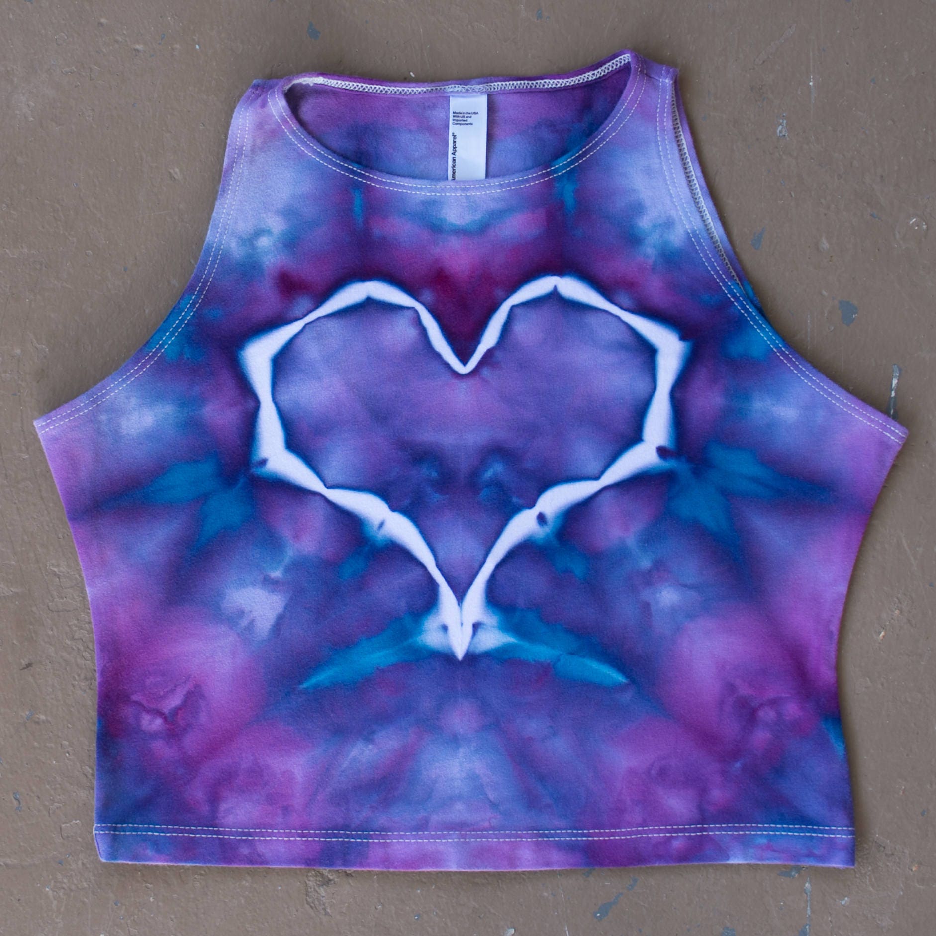 Tie Dye Crop Top Medium Crop Top, Womens tie dye, Festival Wear