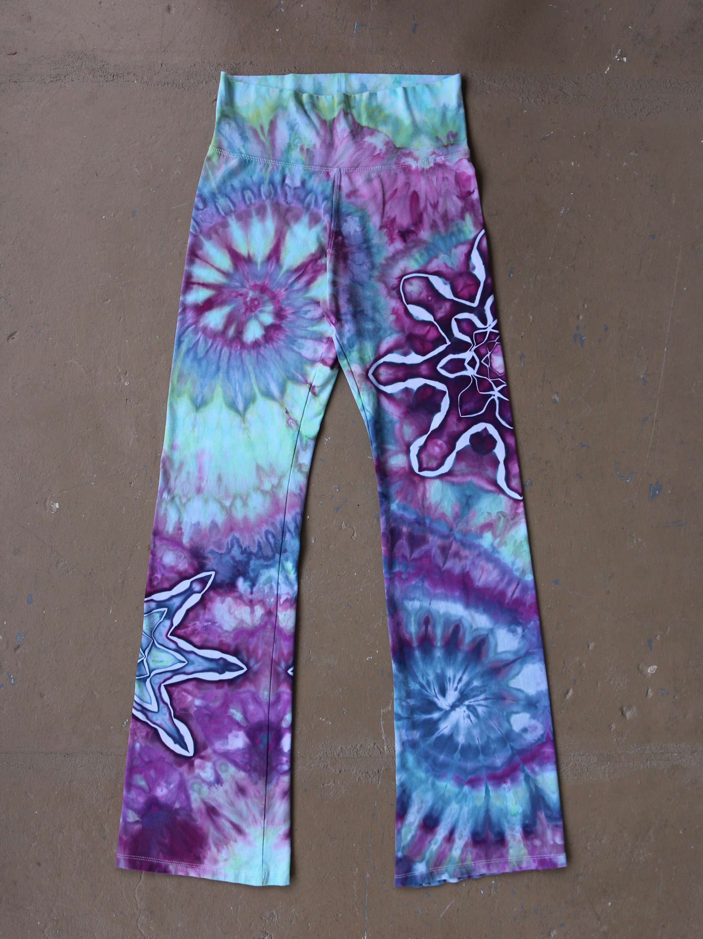 Women's Large Tie Dye Yoga Pants, Bohemian Clothes, Hippy Pants, Unique ...